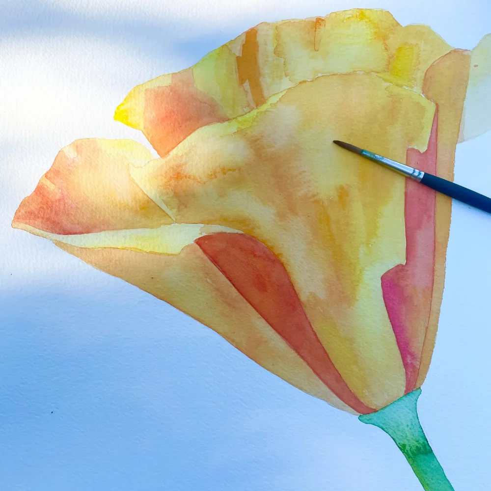 Summer Florals in Watercolor