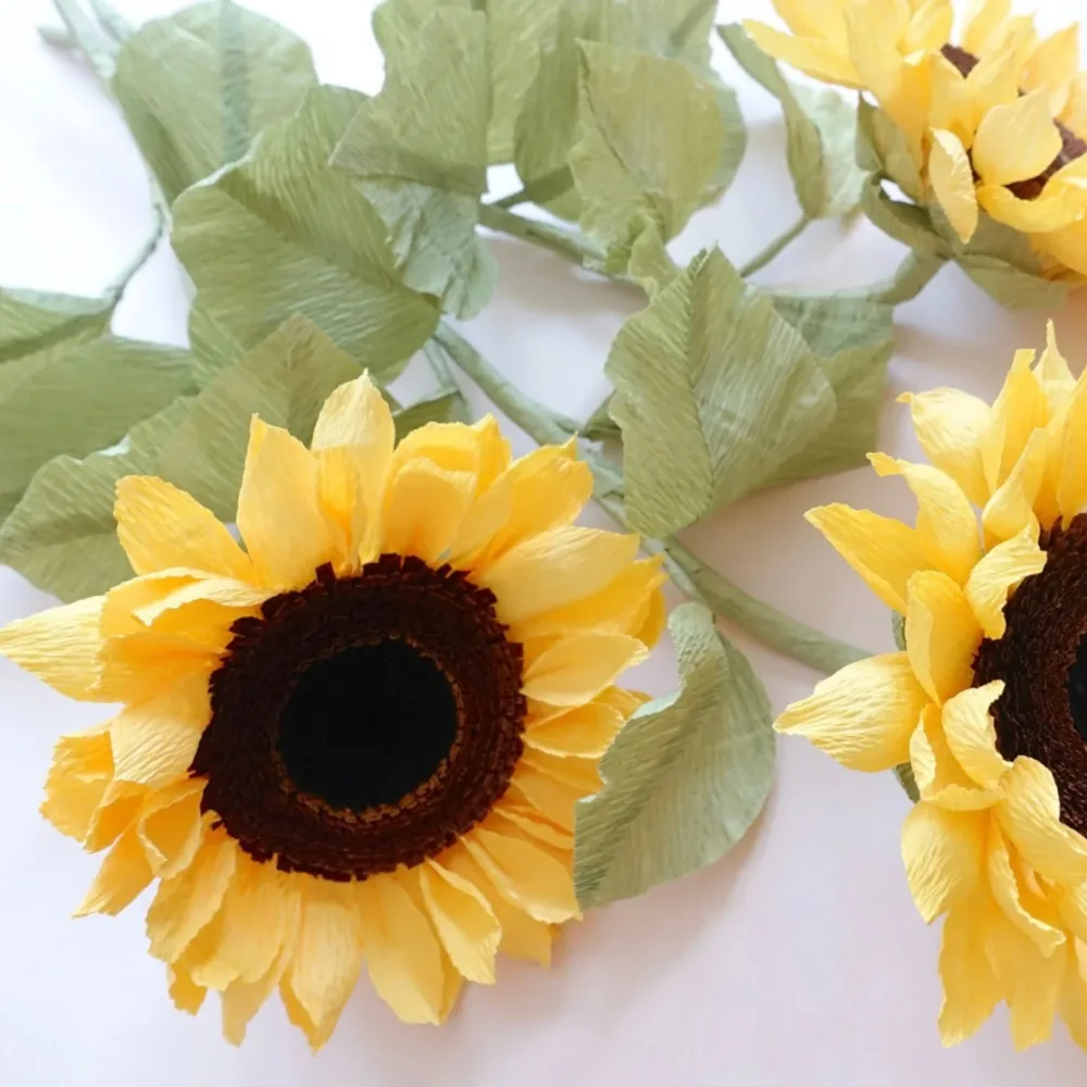 Crepe Paper Flowers: Sunflowers