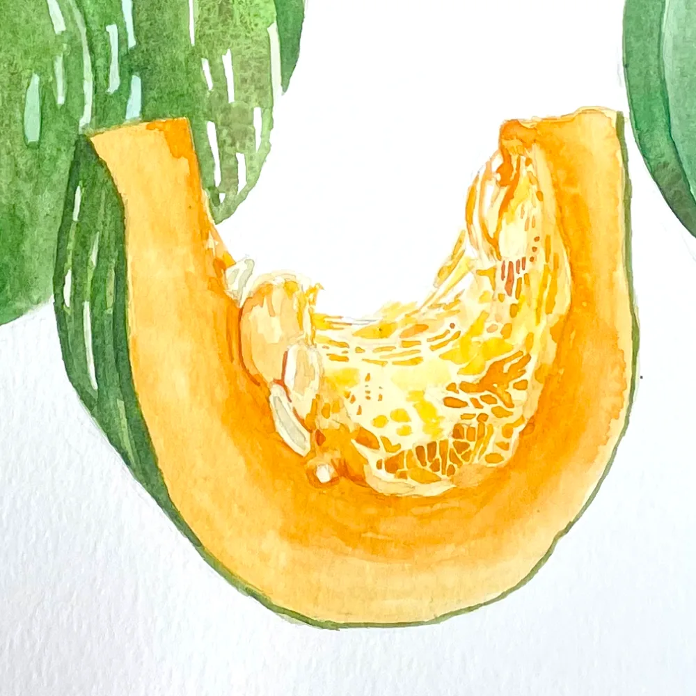 Fall Harvest in Watercolor