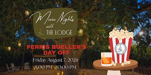 Movie Nights with The Lodge: Ferris Bueller’s Day Off