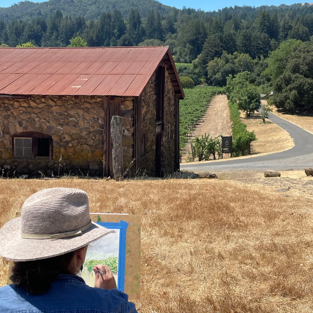 Plein Air Watercolor Landscapes with Built Structures: A Day at Jack London Park