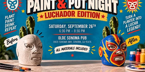 Paint & Pot Night: Luchador Edition