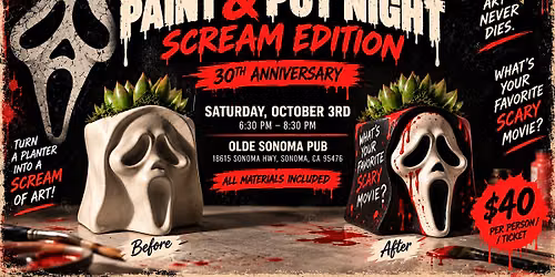 Paint & Pot Night: SCREAM 30th Anniversary Edition