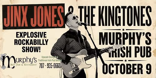 Jinx Jones & the KingTones at Murphy’s Irish Pub