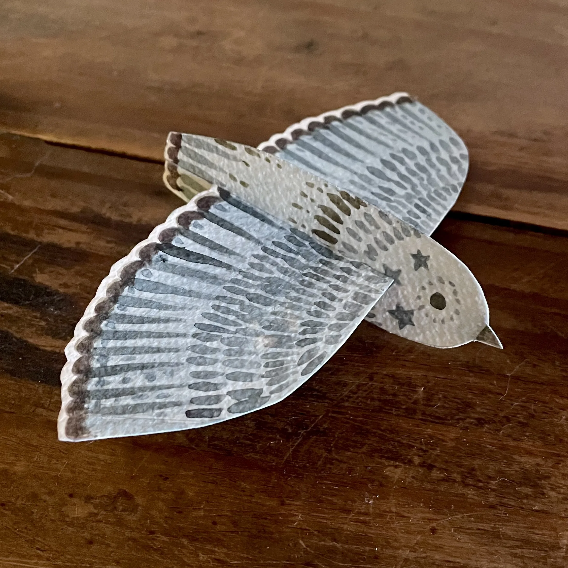 Handcrafted for the Holidays: Paper Bird Ornaments