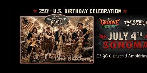 Illegitimate AC/DC th Celebration – Groove Incident Trainwreck Junction Grinstead Ampitheater